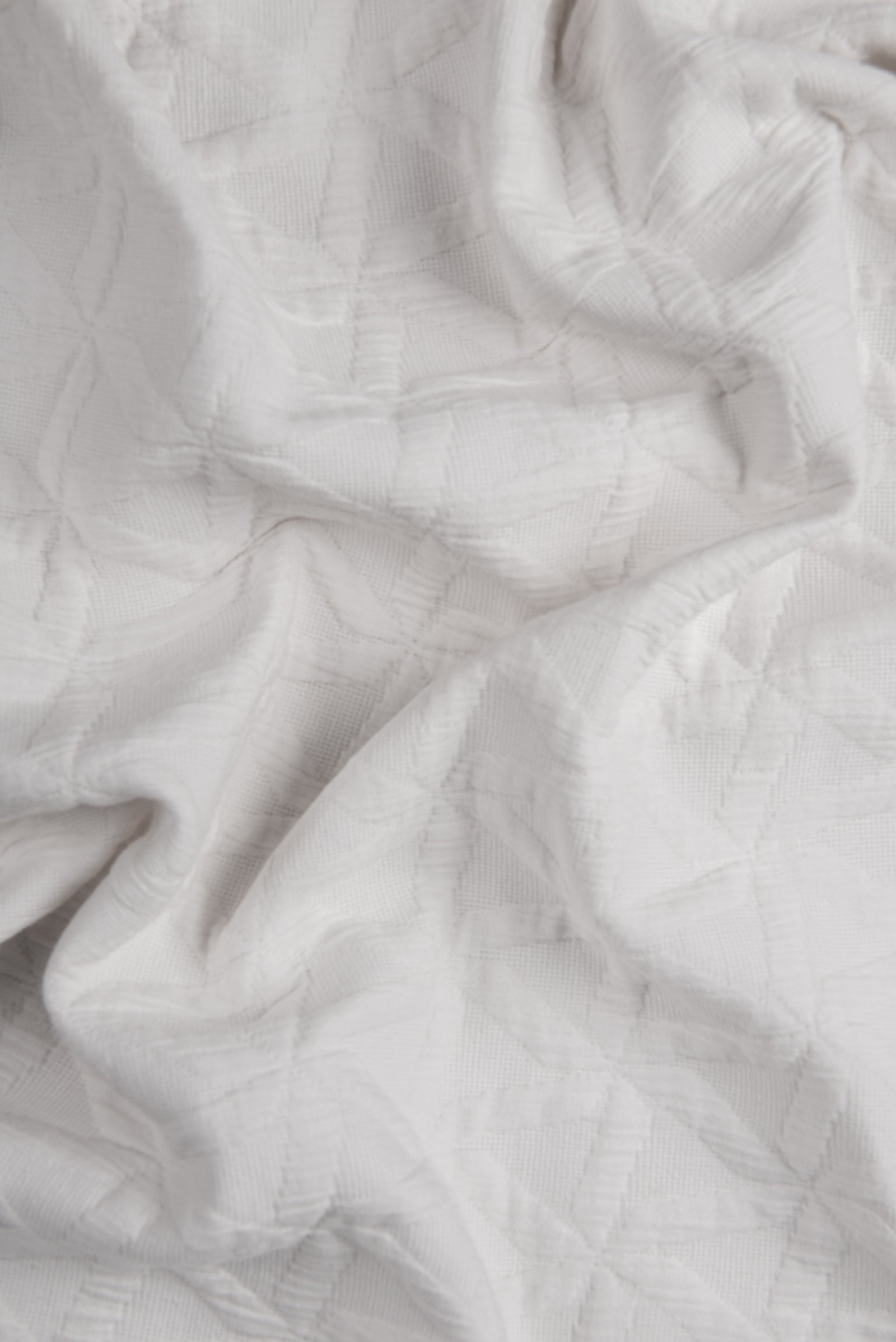 Yellow - Bedsprei - Rombo - White