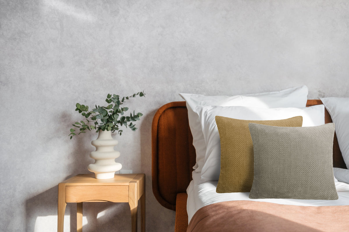 Heckettlane - Sierkussen - Velours Panama - Taupe
