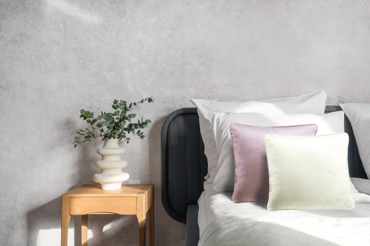 Heckettlane - Coussin Décoratif - Velours Original - Off-White