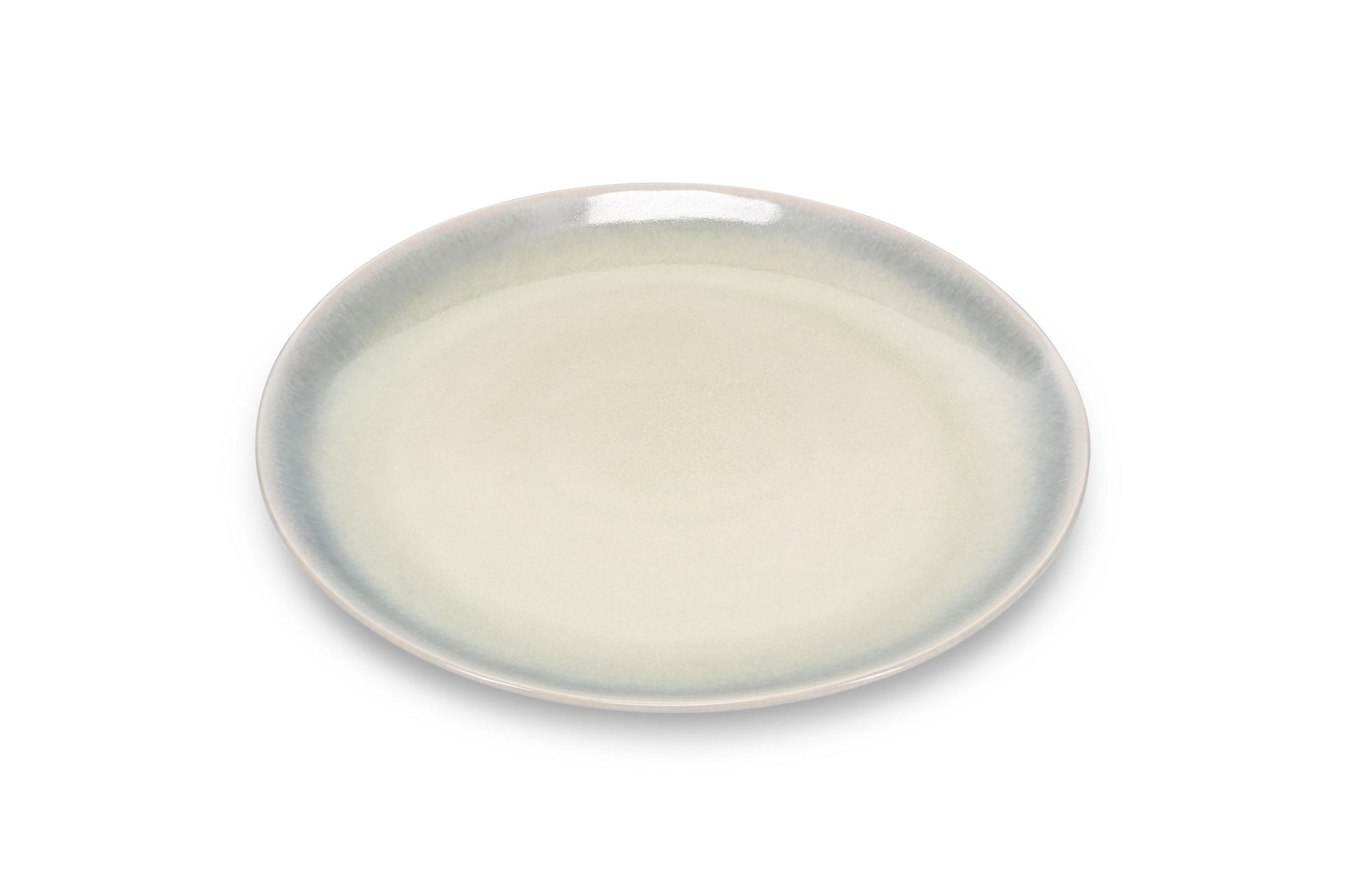 ONA - Plat bord 28x25cm groen/grijs Flint - 1 SET - 4 stuks