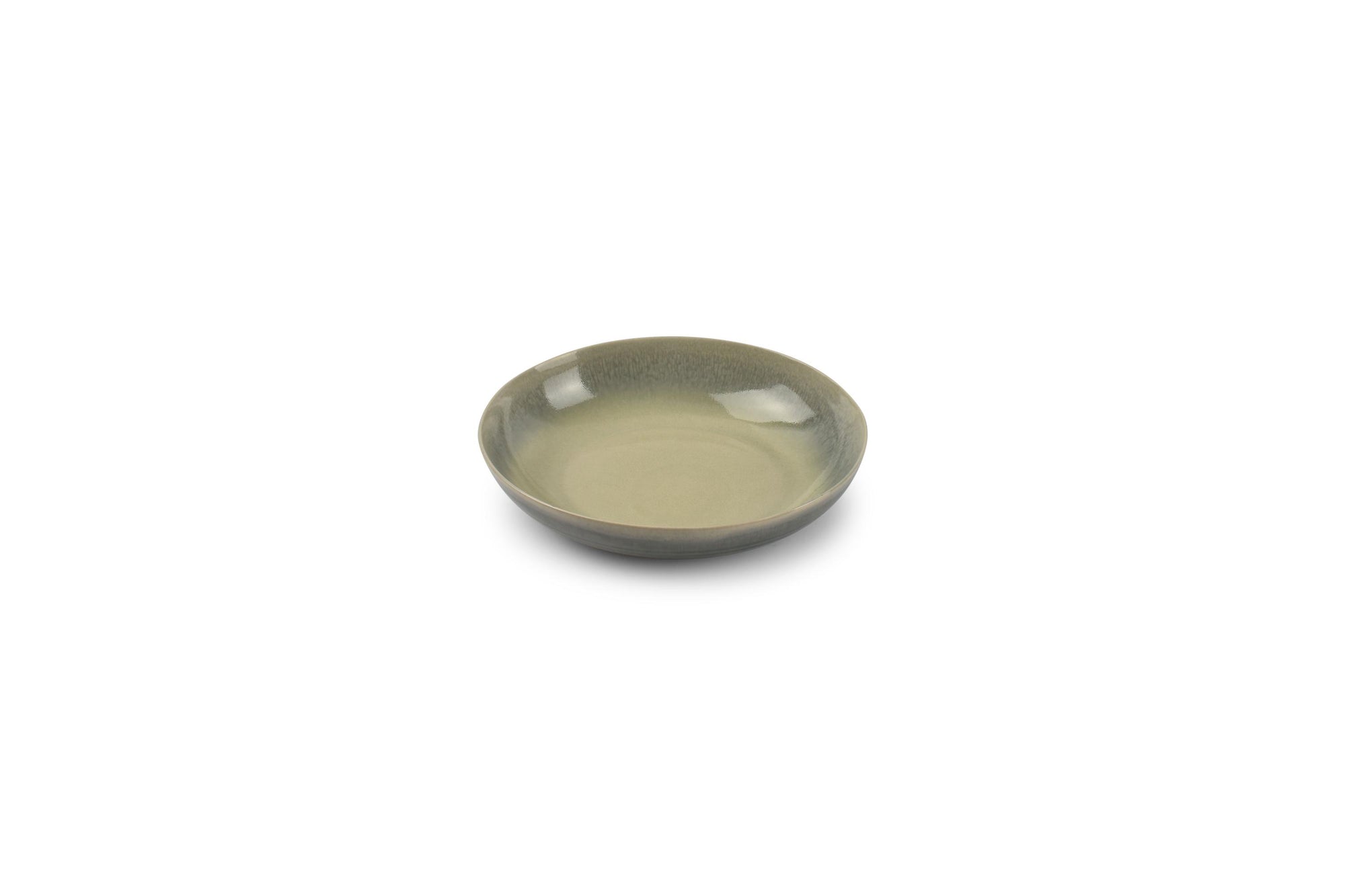 ONA - Diep bord 22x19xH5cm groen/grijs Flint - 1 SET - 2 stuks
