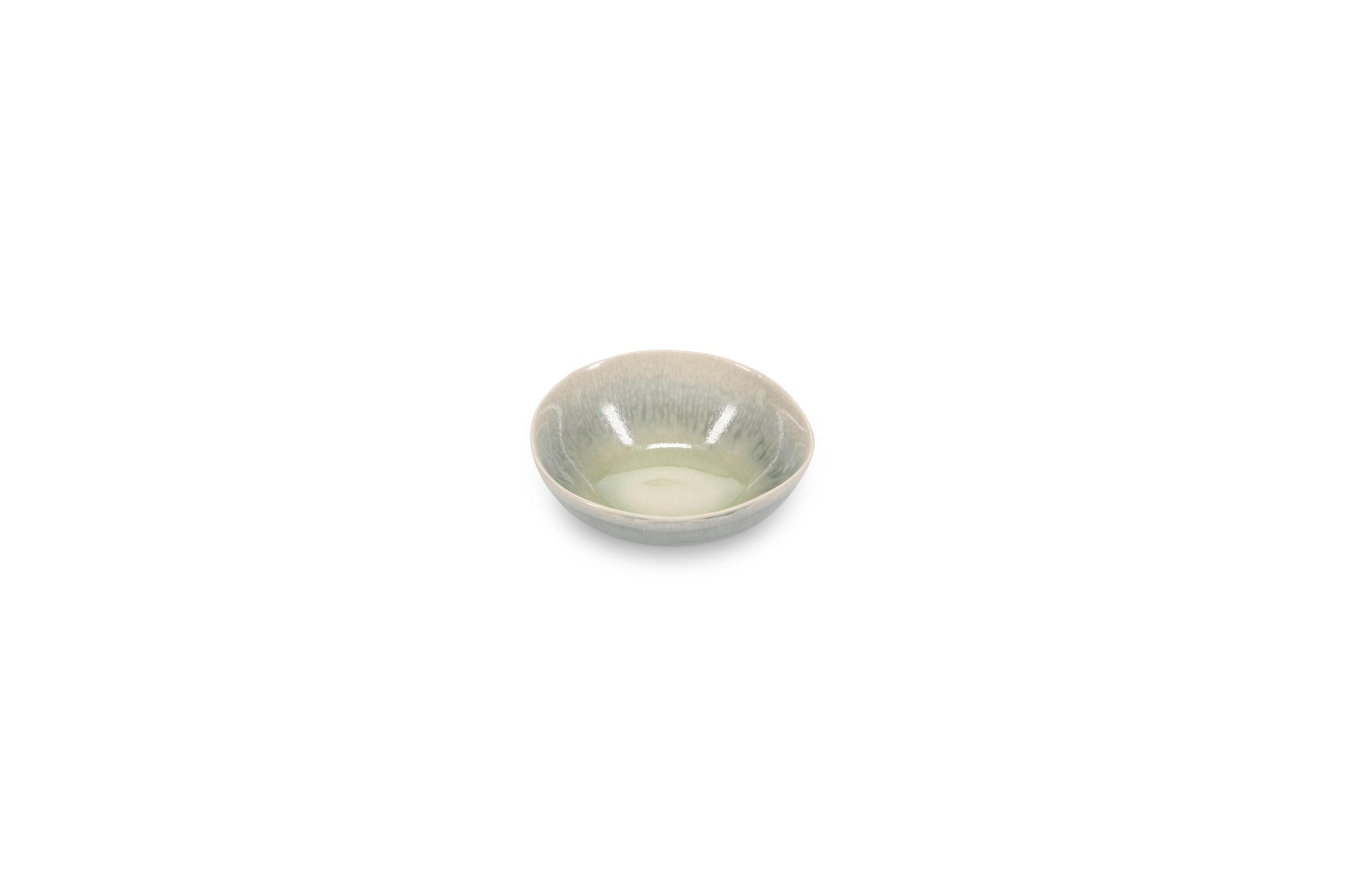 ONA - Kom 9x8,5xH3,5cm groen/grijs Flint - 1 SET - 4 stuks