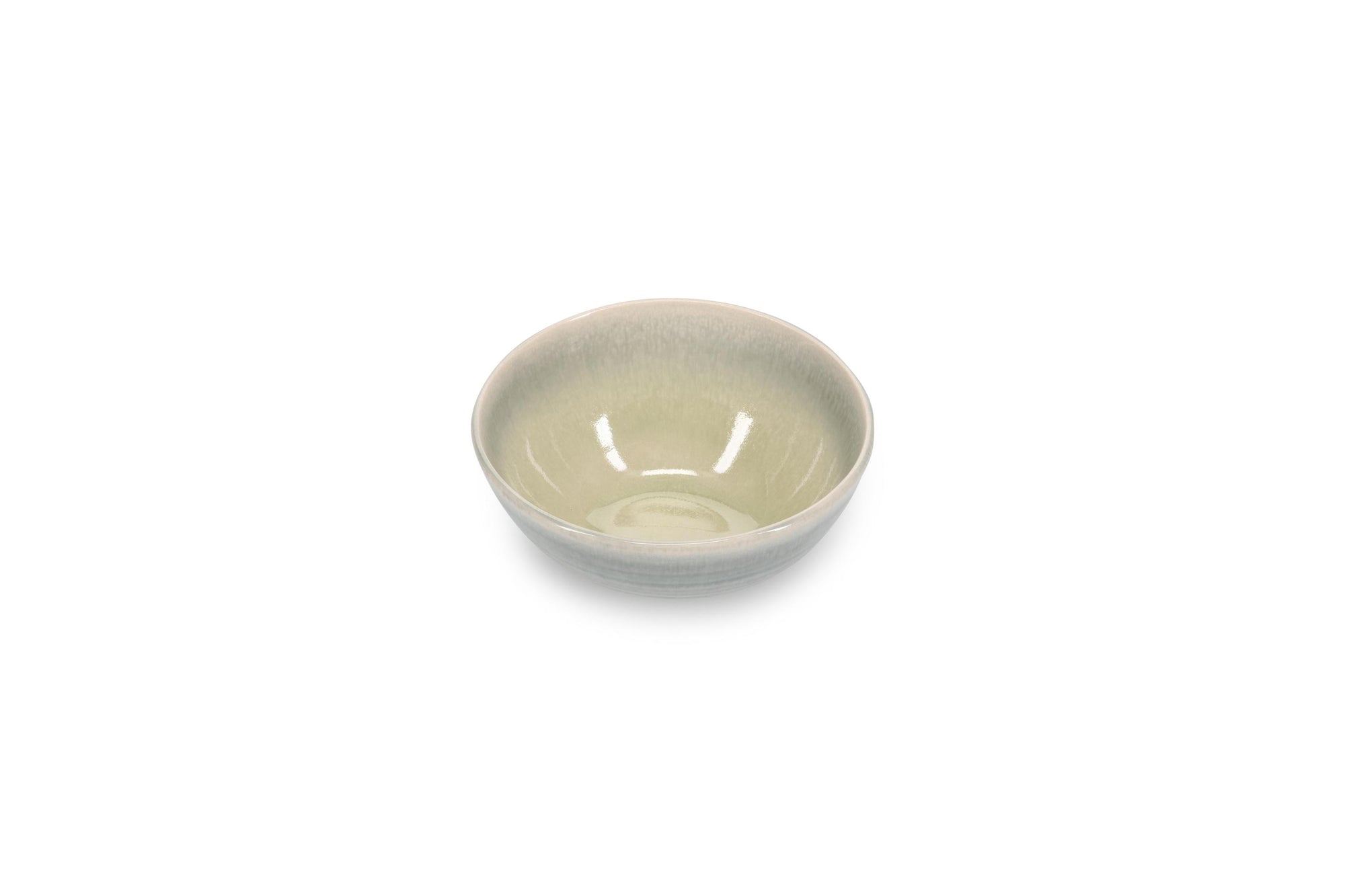 ONA - Kom 12,5x11xH6cm groen/grijs Flint - 1 SET - 4 stuks