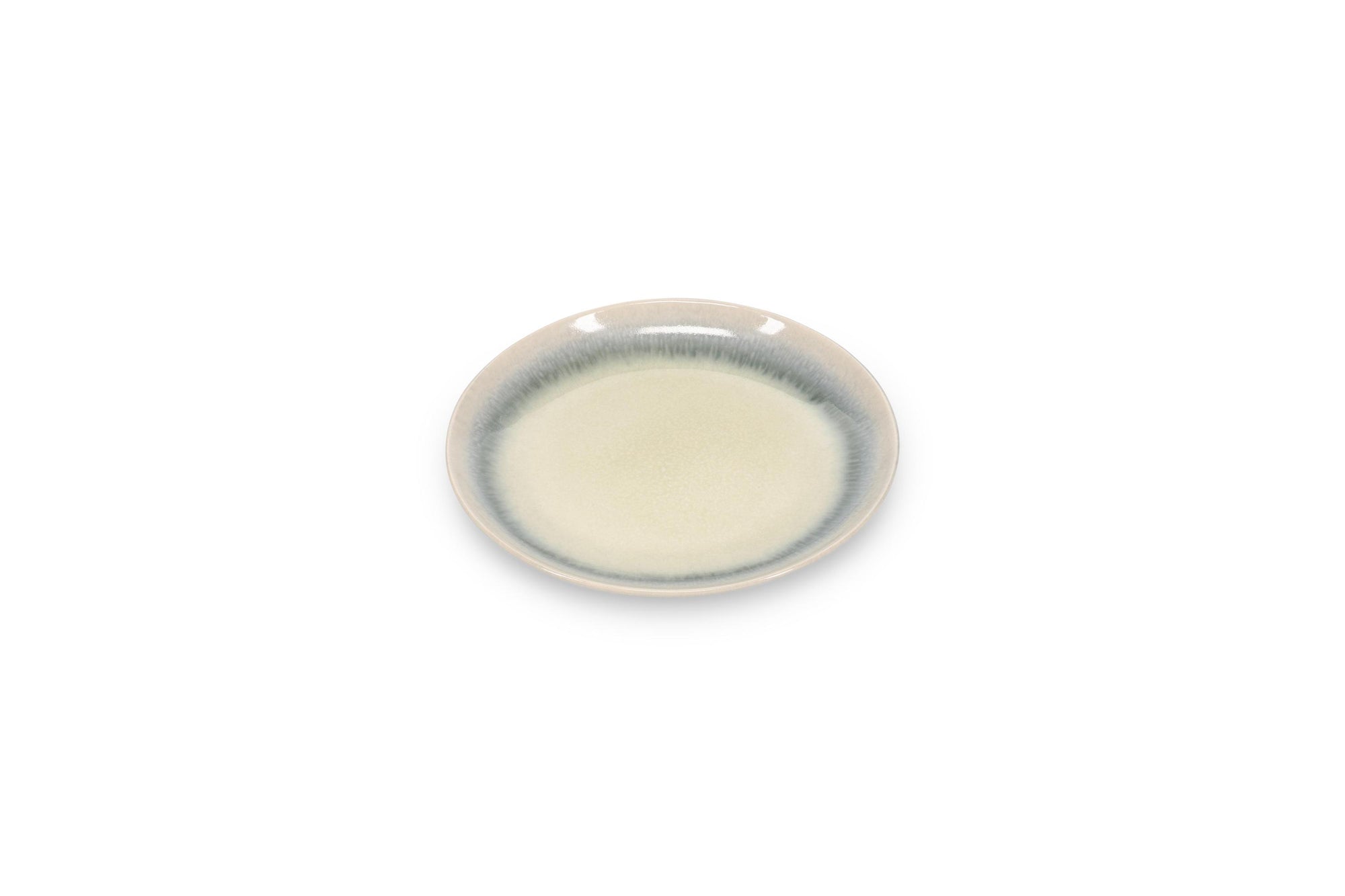 ONA - Plat bord 15x13,5cm groen/grijs Flint - 1 SET - 4 stuks