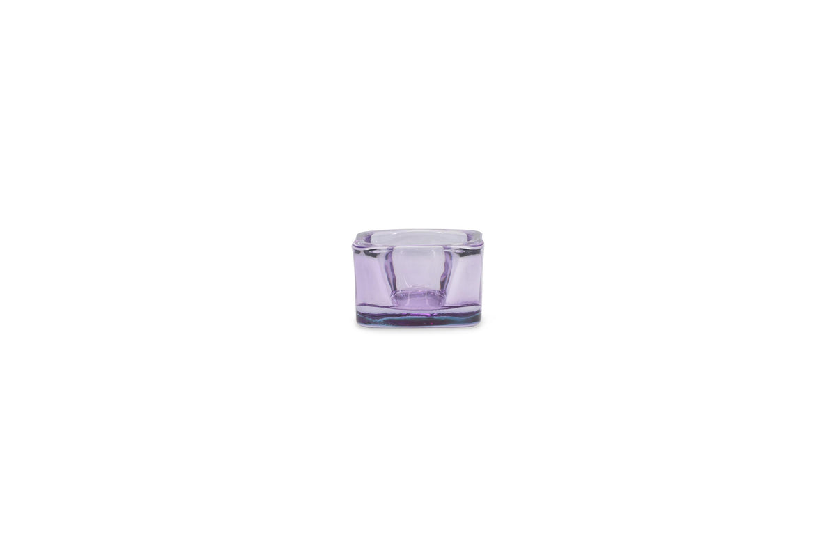 Ona - Tealight holder 5x5cm violet Mood - set/2