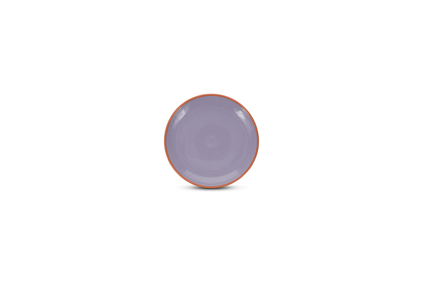 Ona - Duo Plat bord 18xH2,5cm paars/oranje Duo - 1 SET - 4 stuks