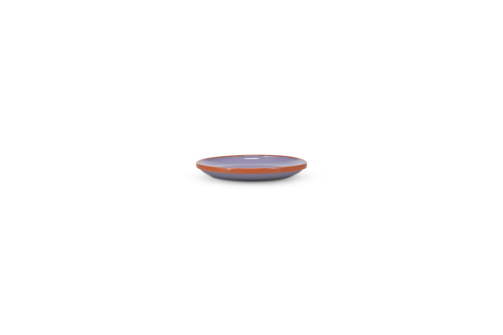 Ona - Duo Plat bord 18xH2,5cm paars/oranje Duo - 1 SET - 4 stuks