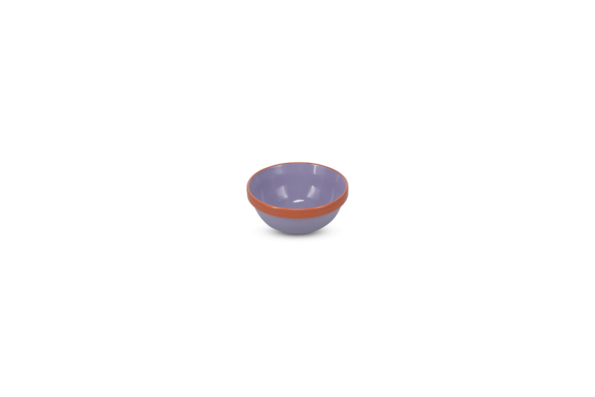 Ona - Duo Kom 15,5xH6,5cm paars/oranje Duo - 1 SET - 4 stuks