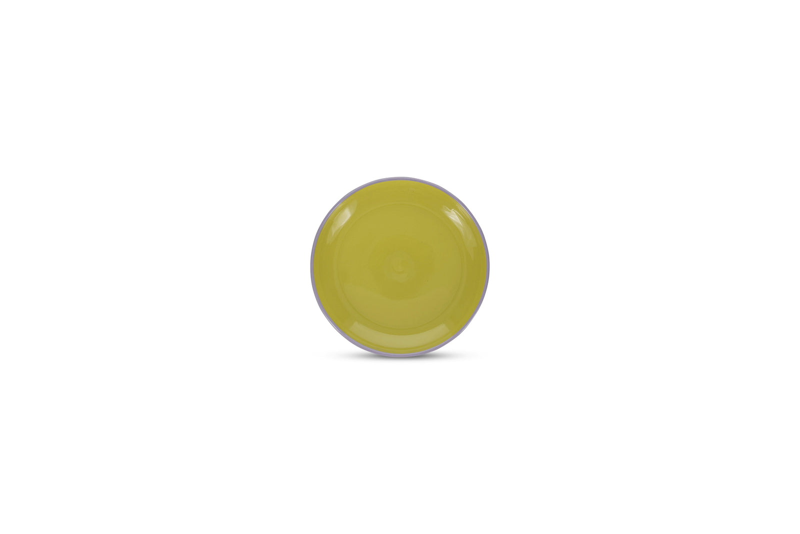 Ona - Duo Assiette plate 18xH2,5cm vert/violet Duo - 1 SET - 4 pièces