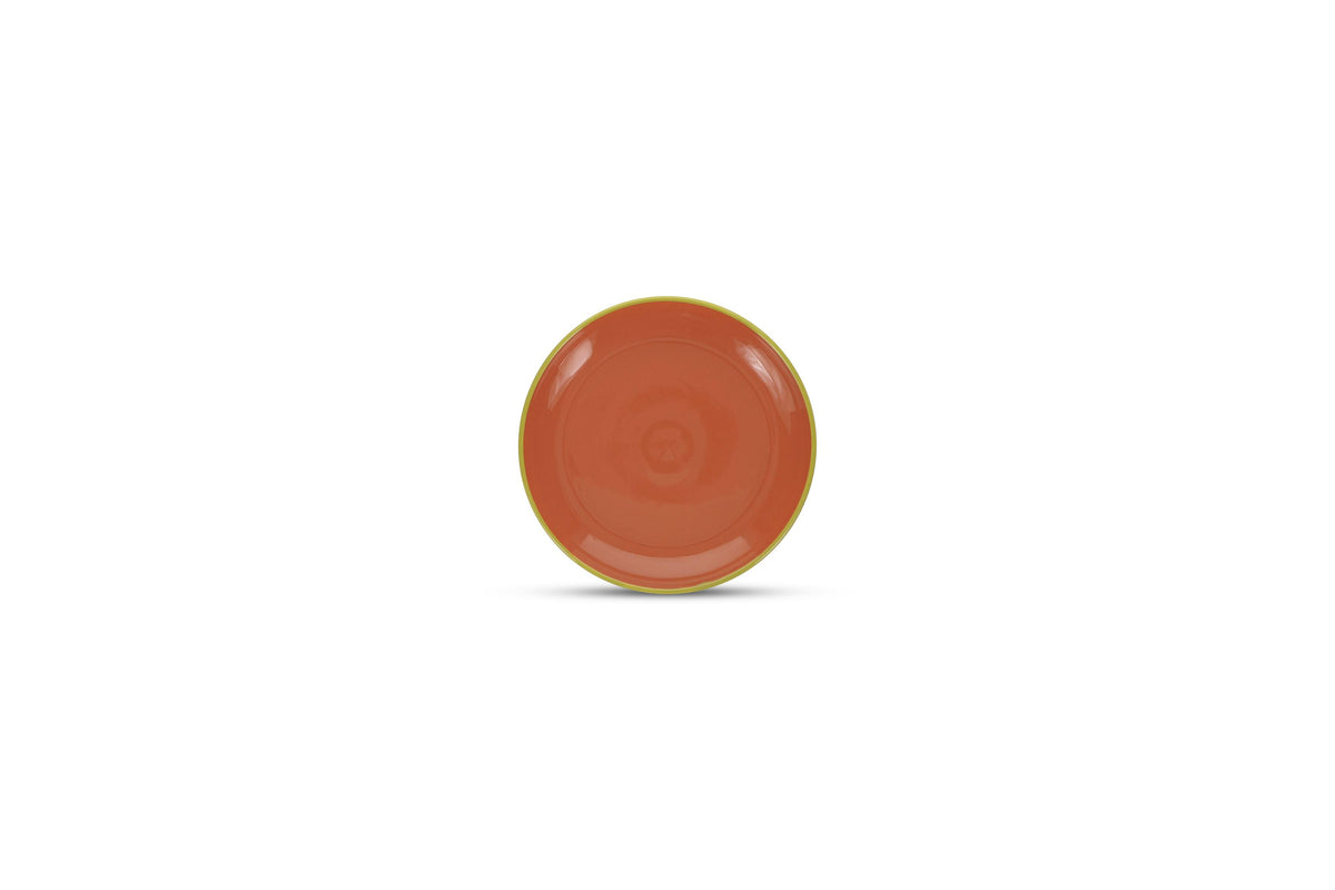 S&P - Duo Plat bord 18xH2,5cm oranje/groen Duo - 1 SET - 4 stuks
