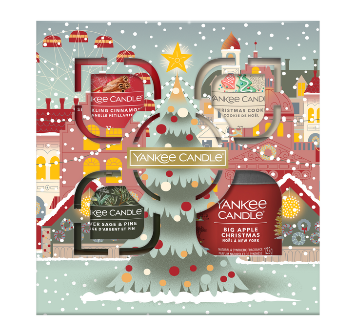 YC Passport to the Holidays Small Tumbler & 3 Filled Votive Giftset