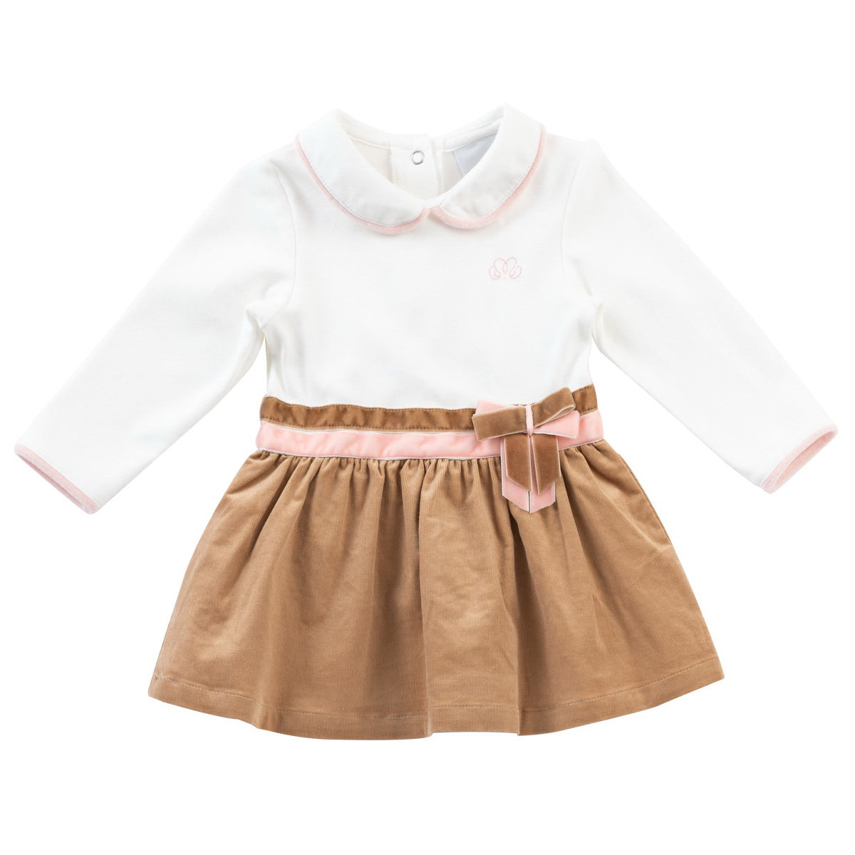 Dress Double Bow - Blanc Cassé