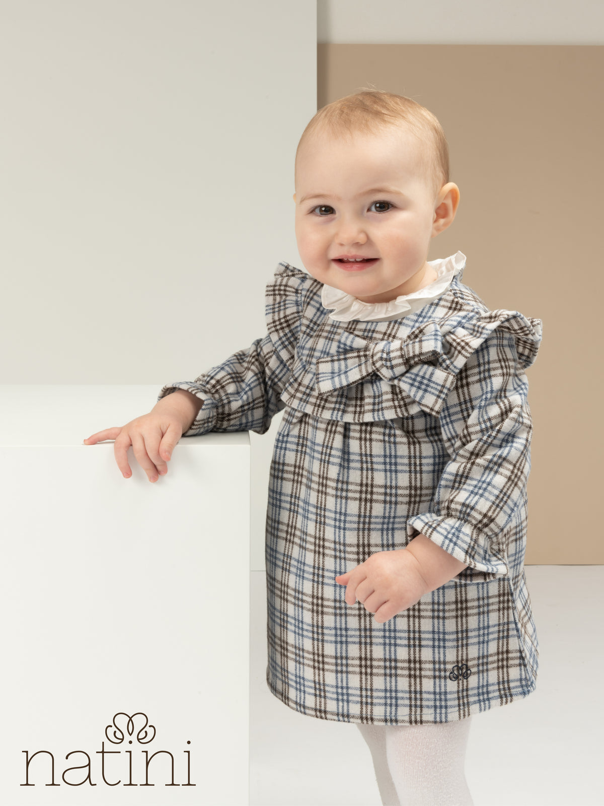 Dress Amalia Vichy - Bleu