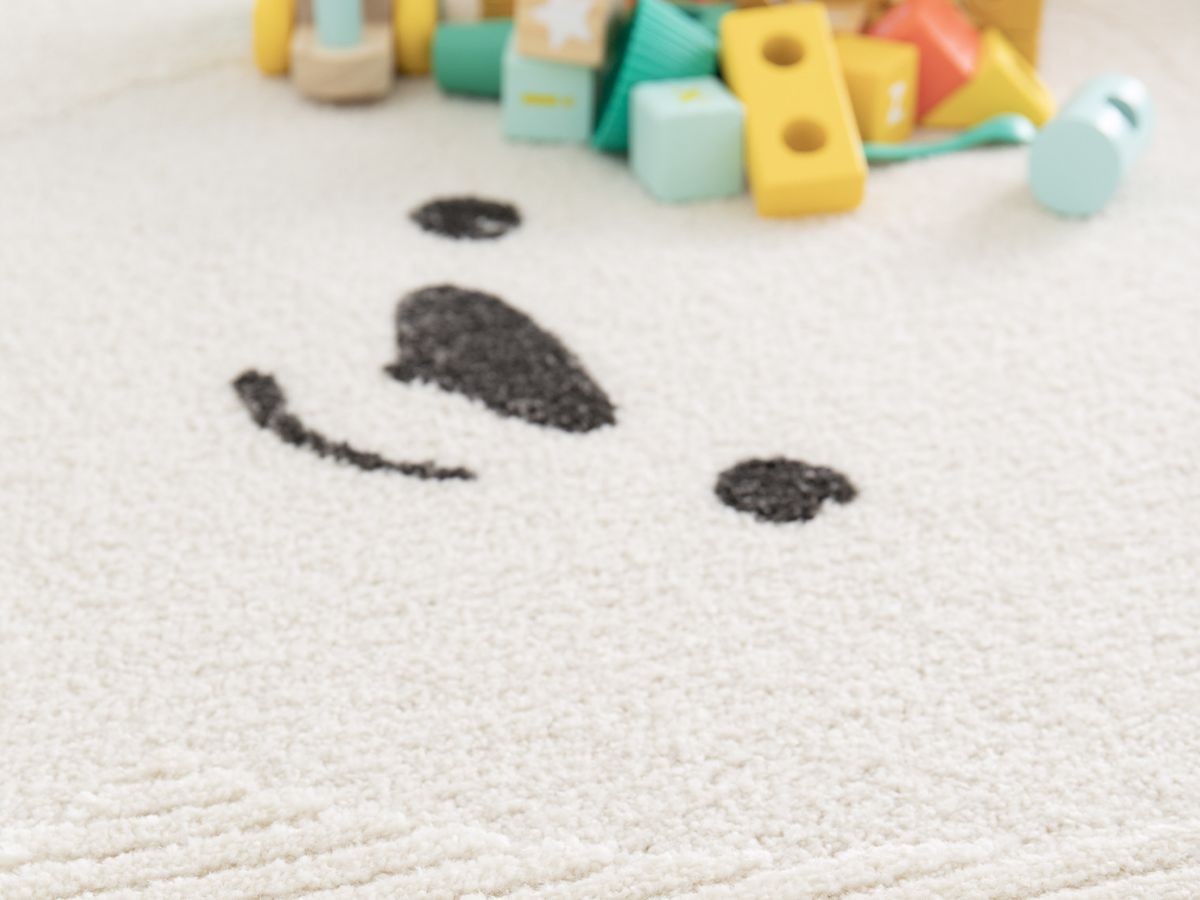 Kinderkleed met korte pool WINNY met beermotief - Beige