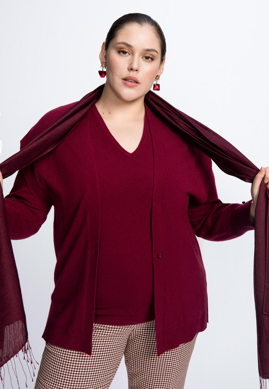 Adilla - Gilet - Port Wine - W