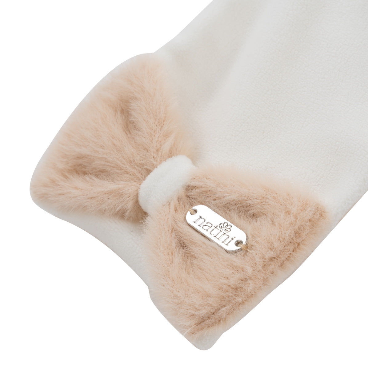 Scarf Bow Fur - Offwhite