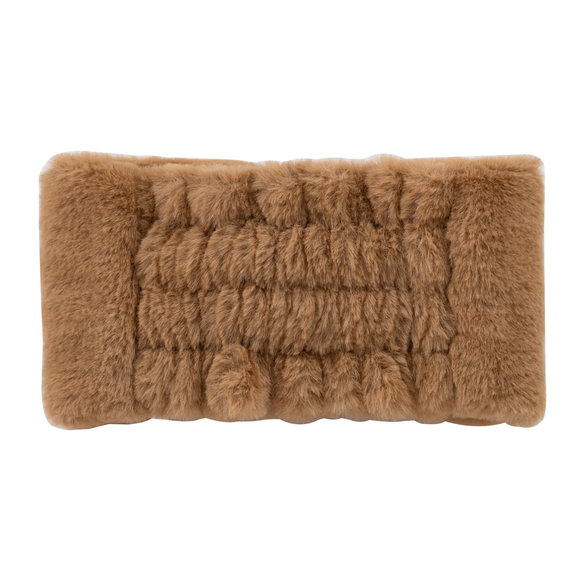 Headband Fur Bow - Beige