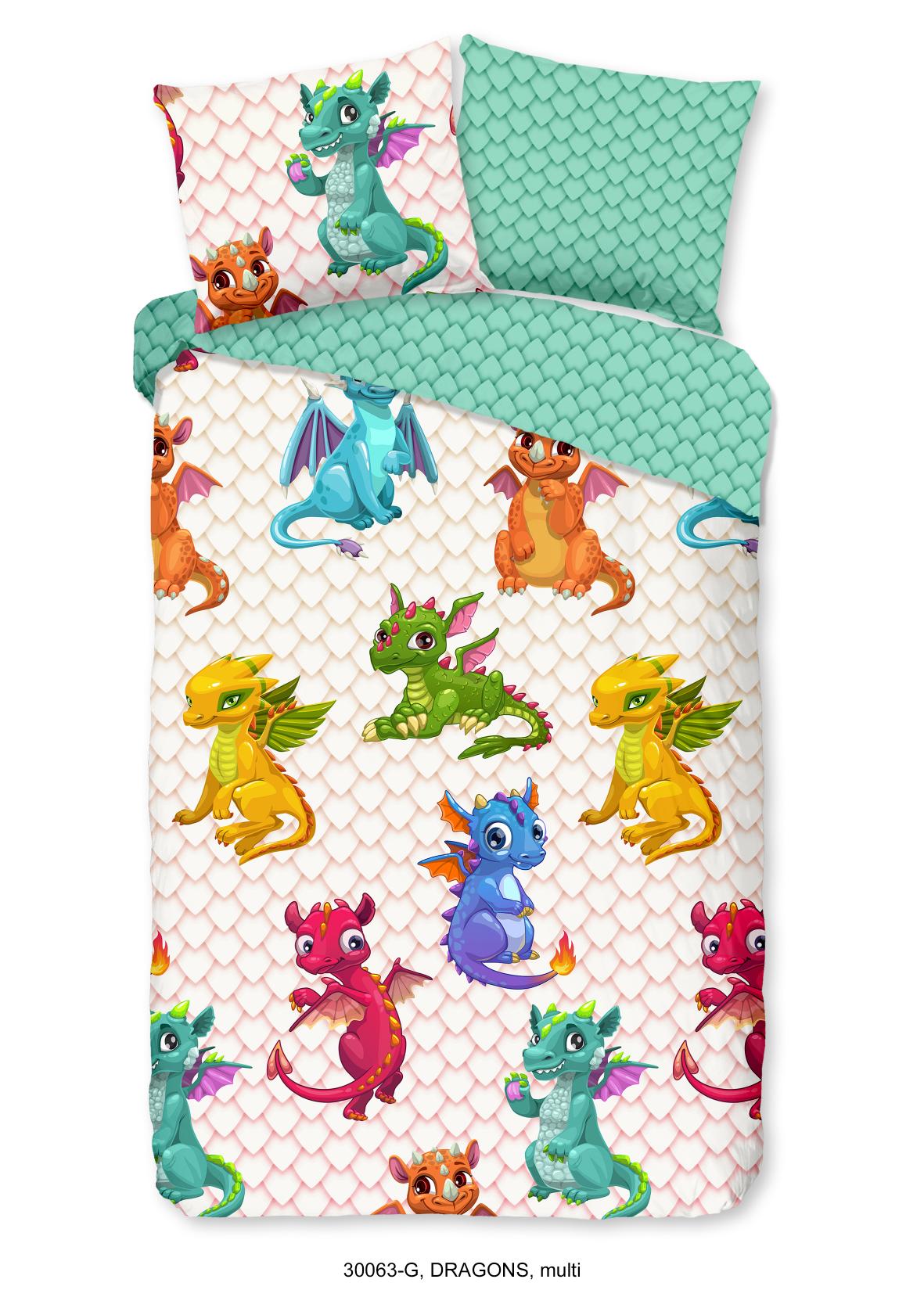 Good Morning - Housse De Couette - Dragons - Multi
