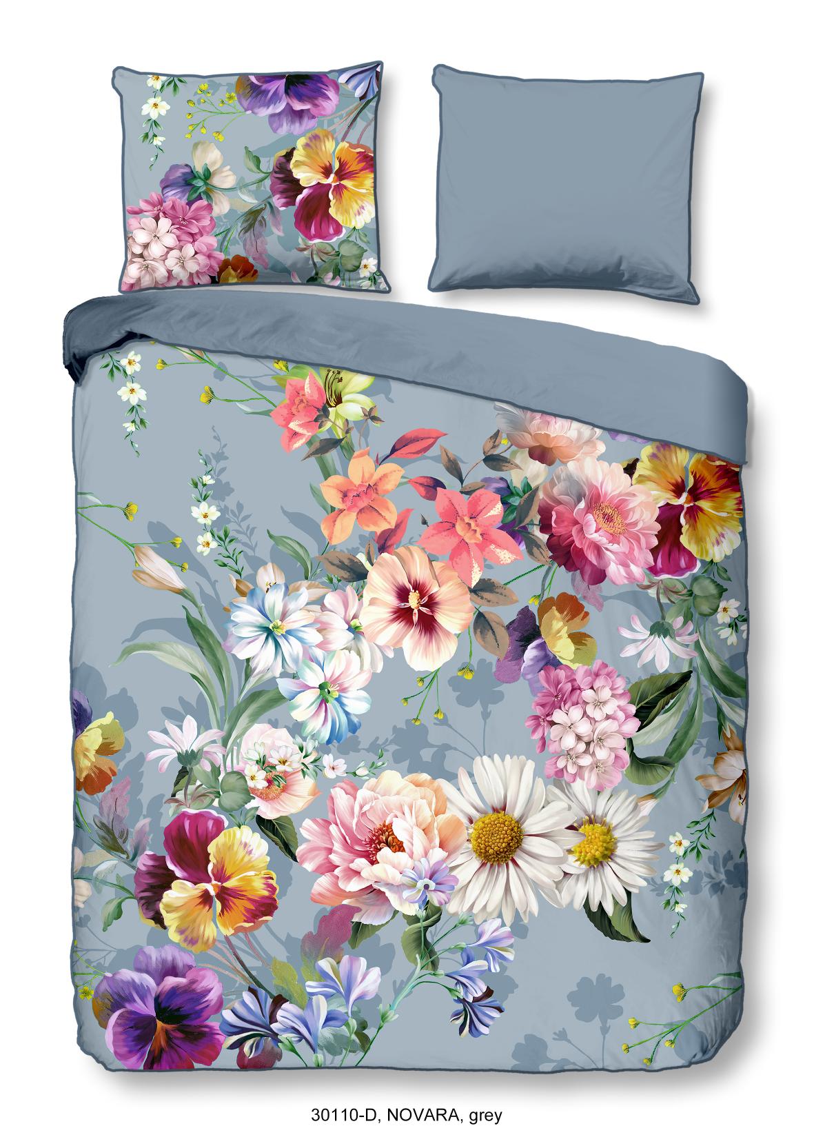 Descanso - Dekbedovertrek - Novara - Grey