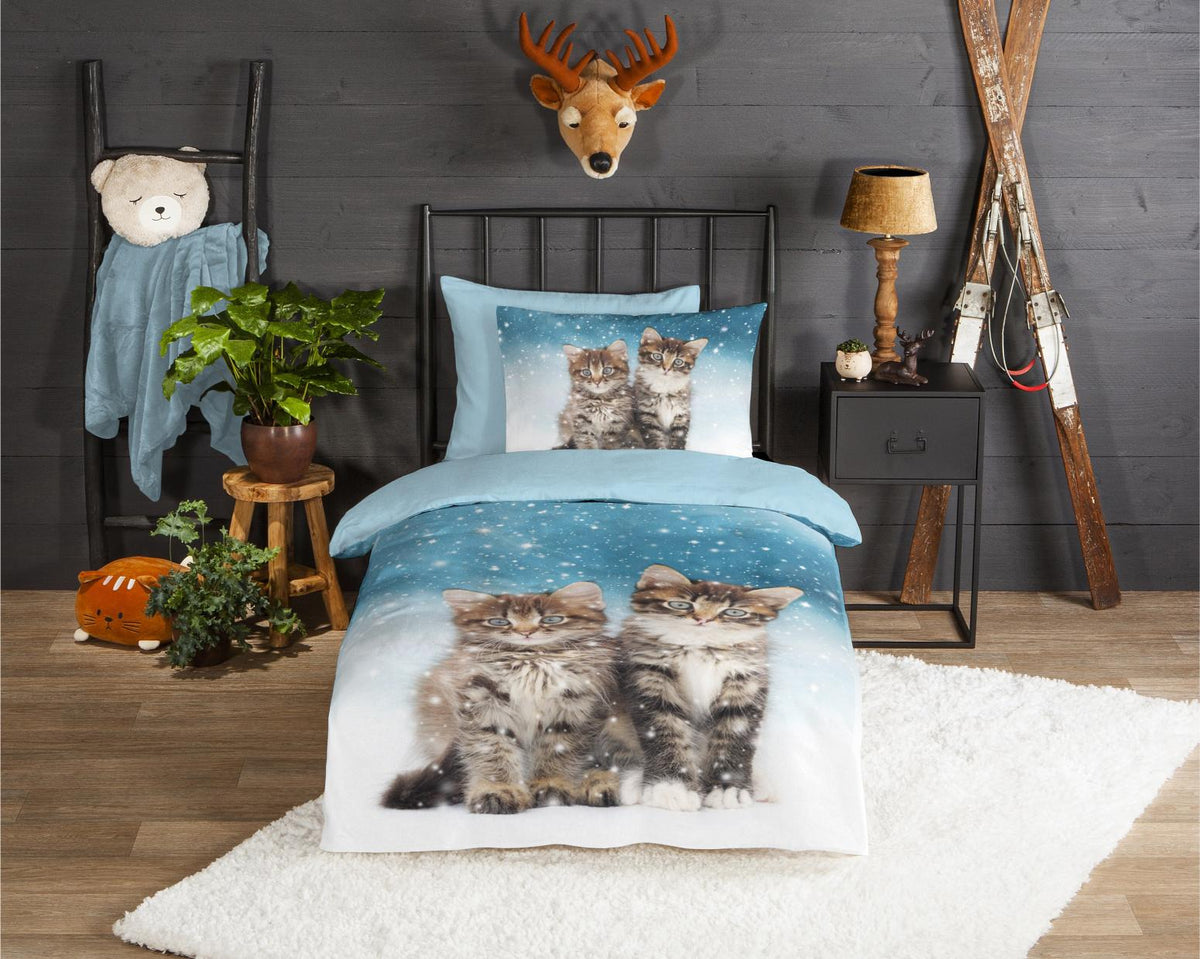 Good Morning - Dekbedovertrek - Family - Blue