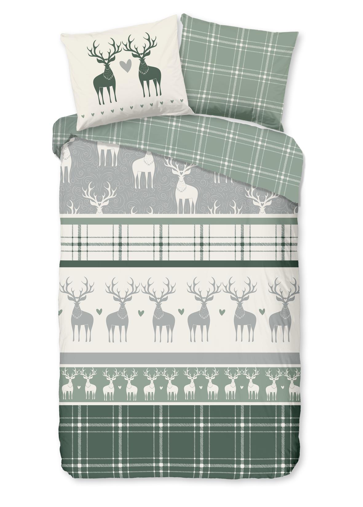 Good Morning - Dekbedovertrek - Bjirk - Green