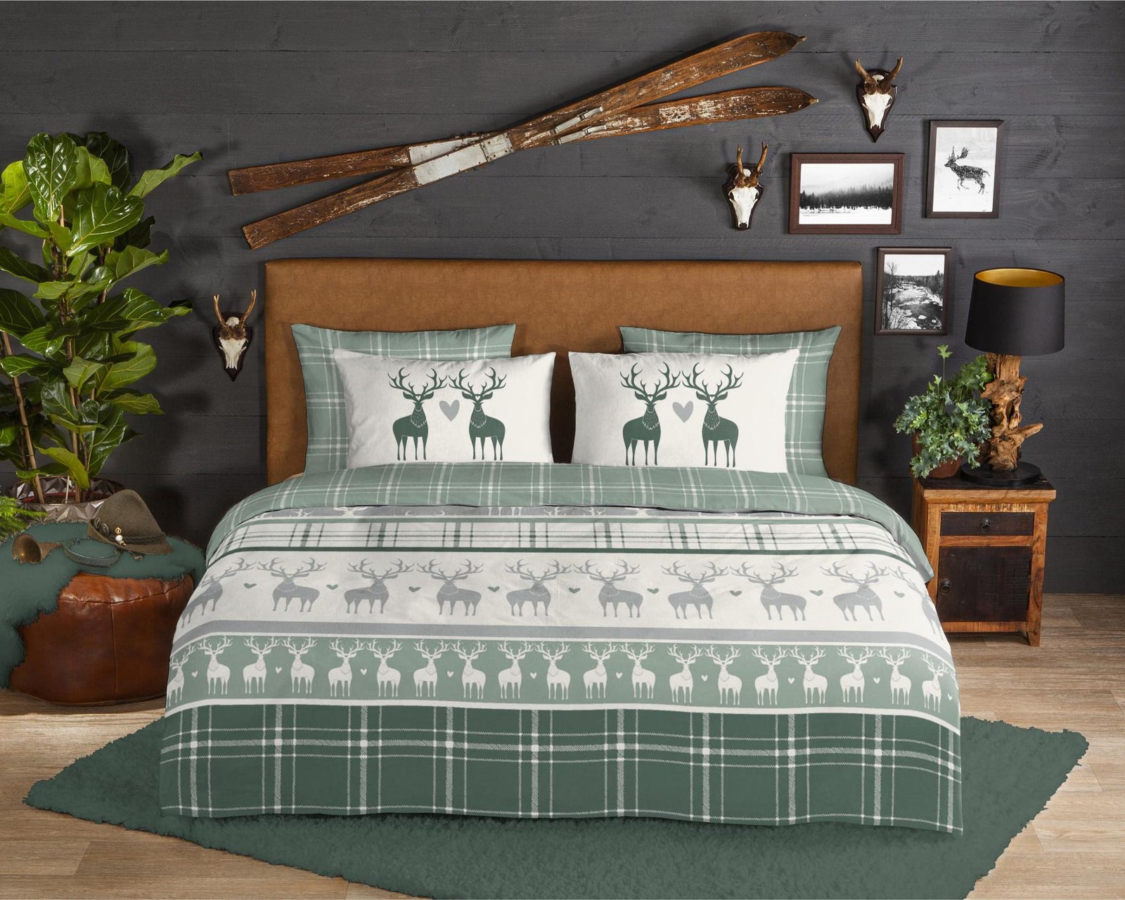 Good Morning - Dekbedovertrek - Bjirk - Green