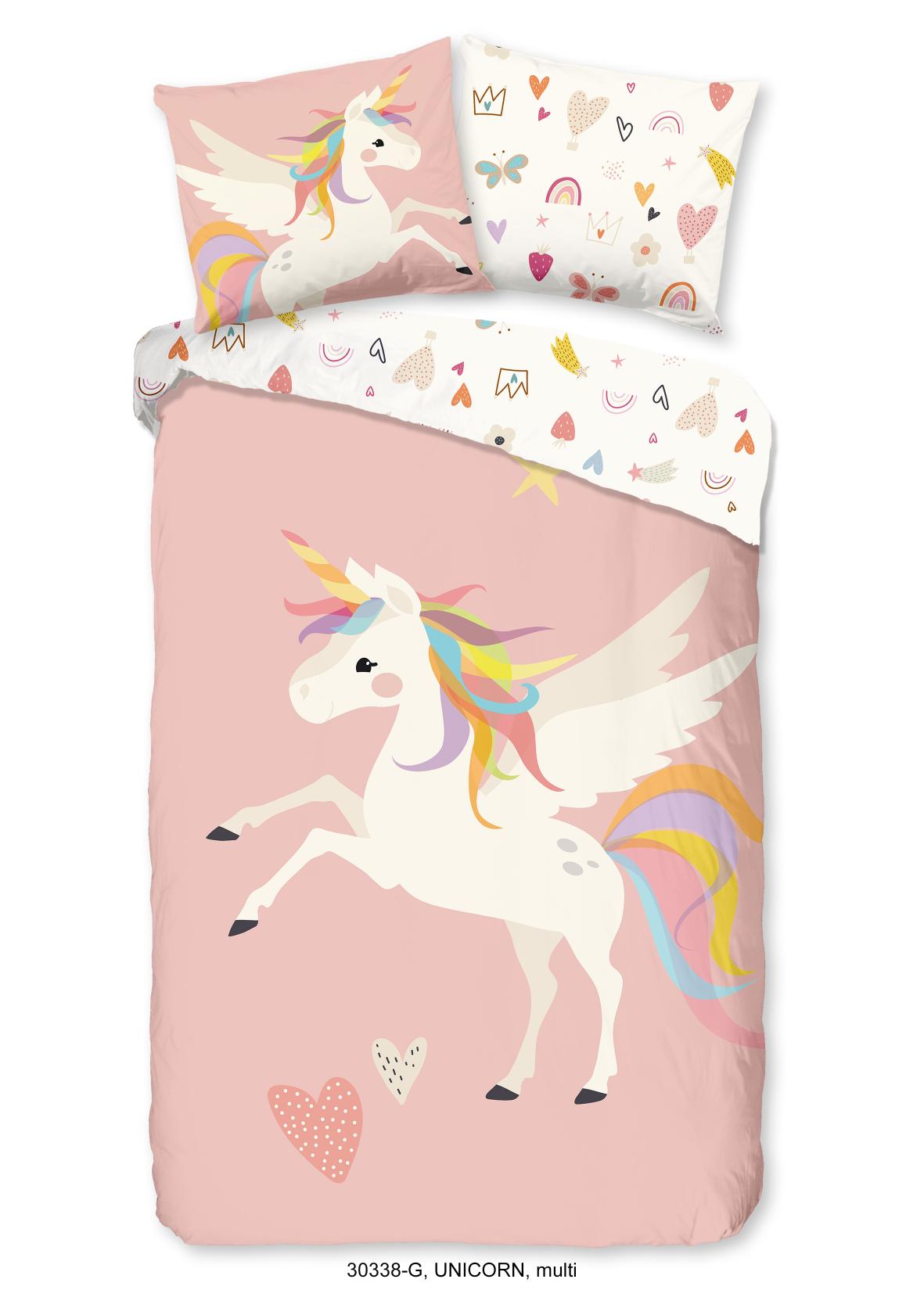 Good Morning - Dekbedovertrek - Unicorn - Multi