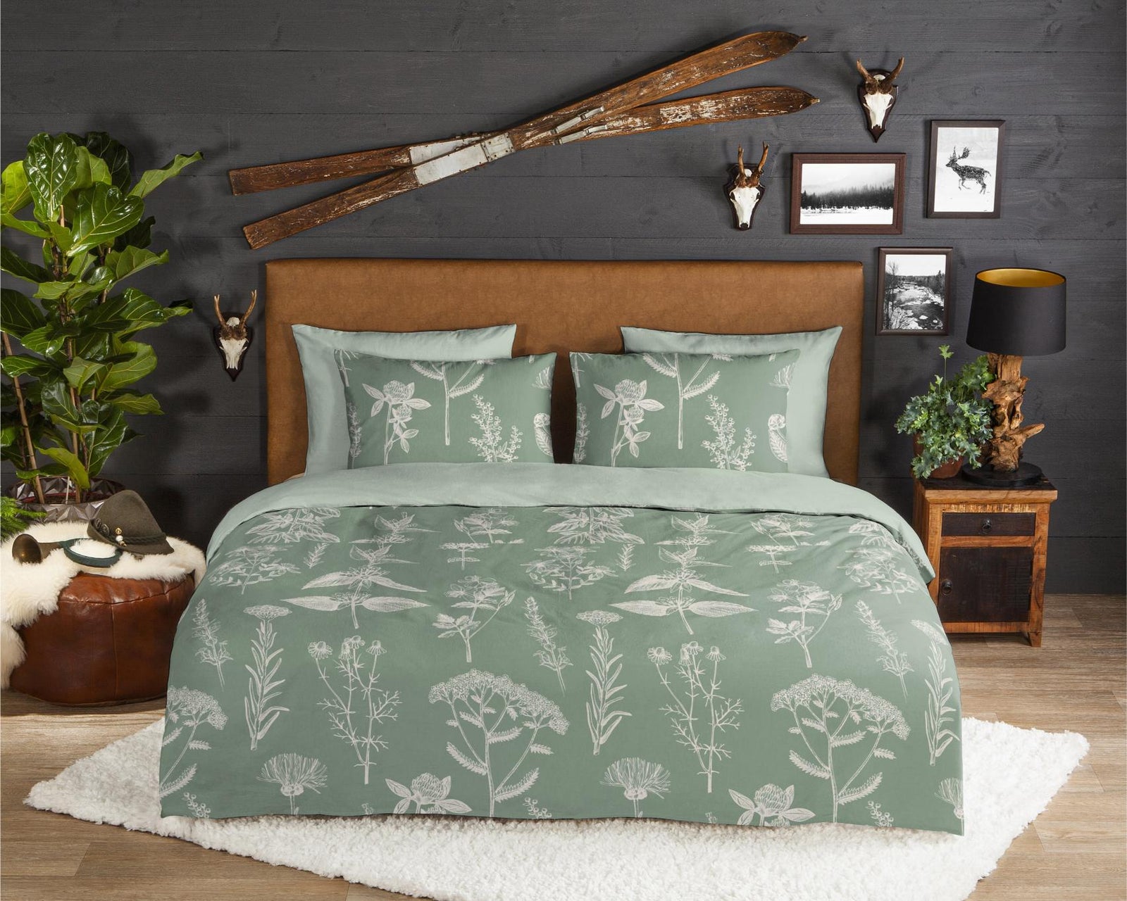 Good Morning - Dekbedovertrek - Herbs - Green