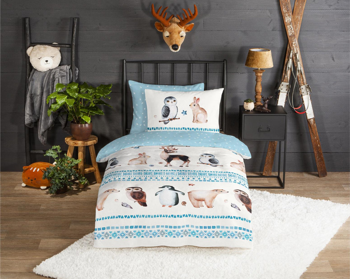 Good Morning - Dekbedovertrek - Freezing - Blue