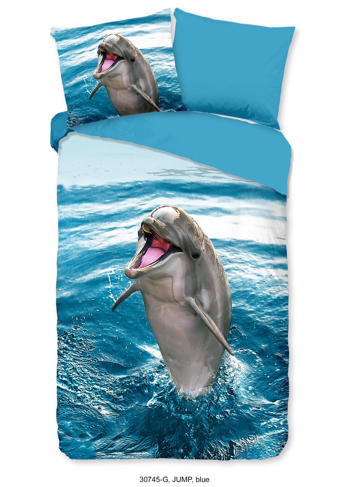 Good Morning - Dekbedovertrek - Jump - Blue