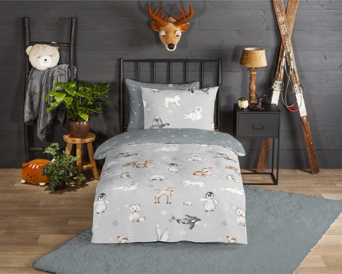 Good Morning - Dekbedovertrek - Cira - Grey