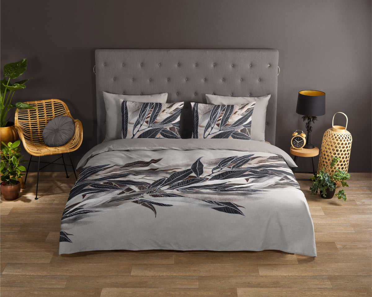 Good Morning - Dekbedovertrek - Gisele - Grey