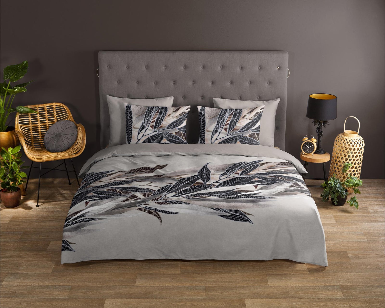 Good Morning - Dekbedovertrek - Gisele - Grey