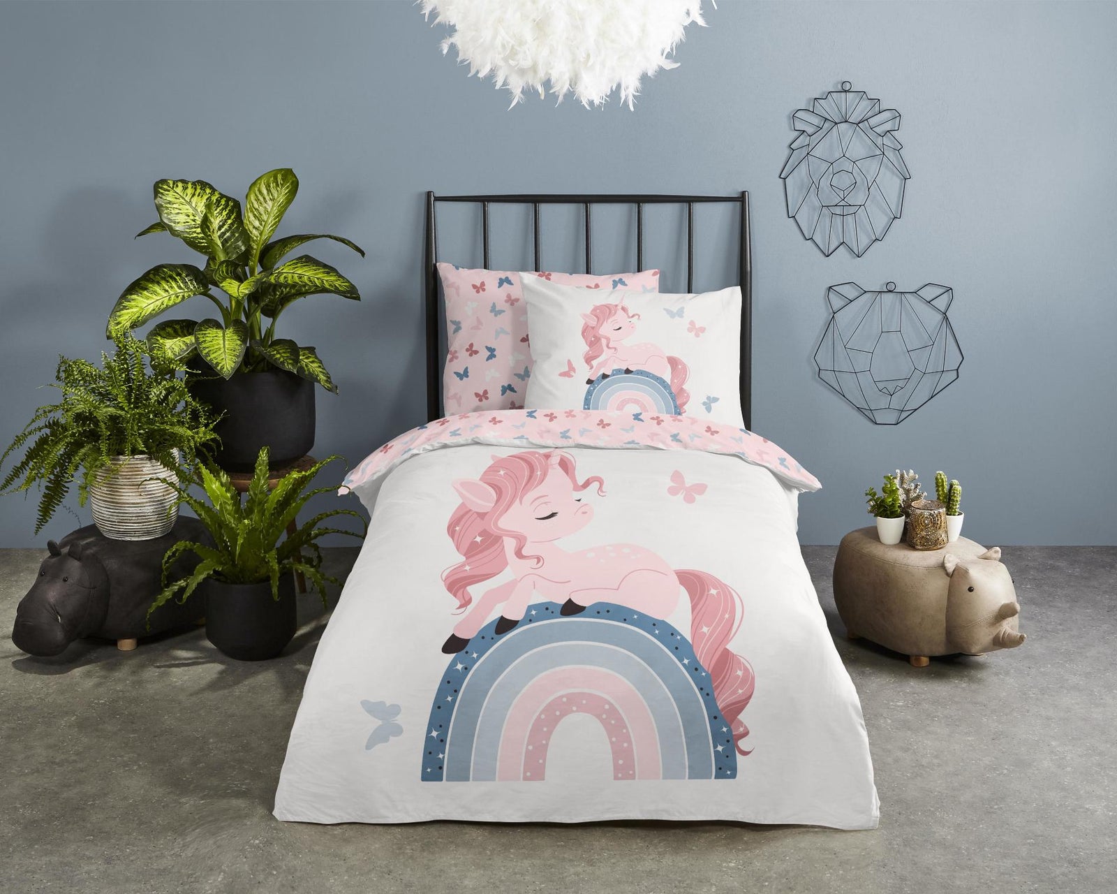 Good Morning - Dekbedovertrek - Fiby - White