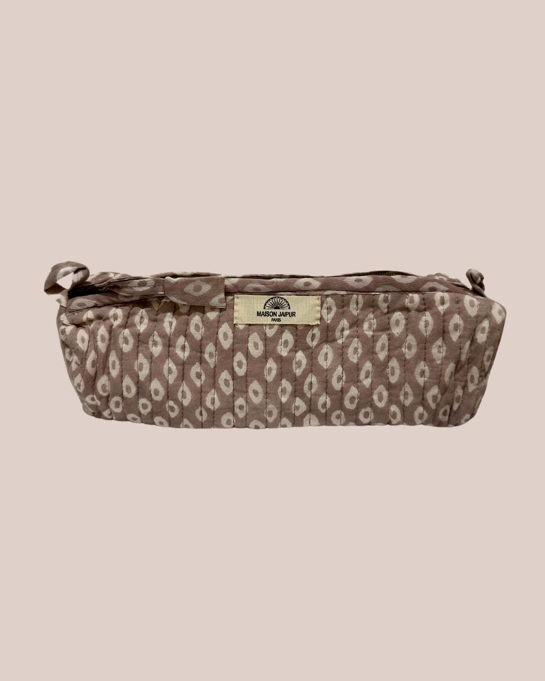 Trousse Indore Beige en voile de coton