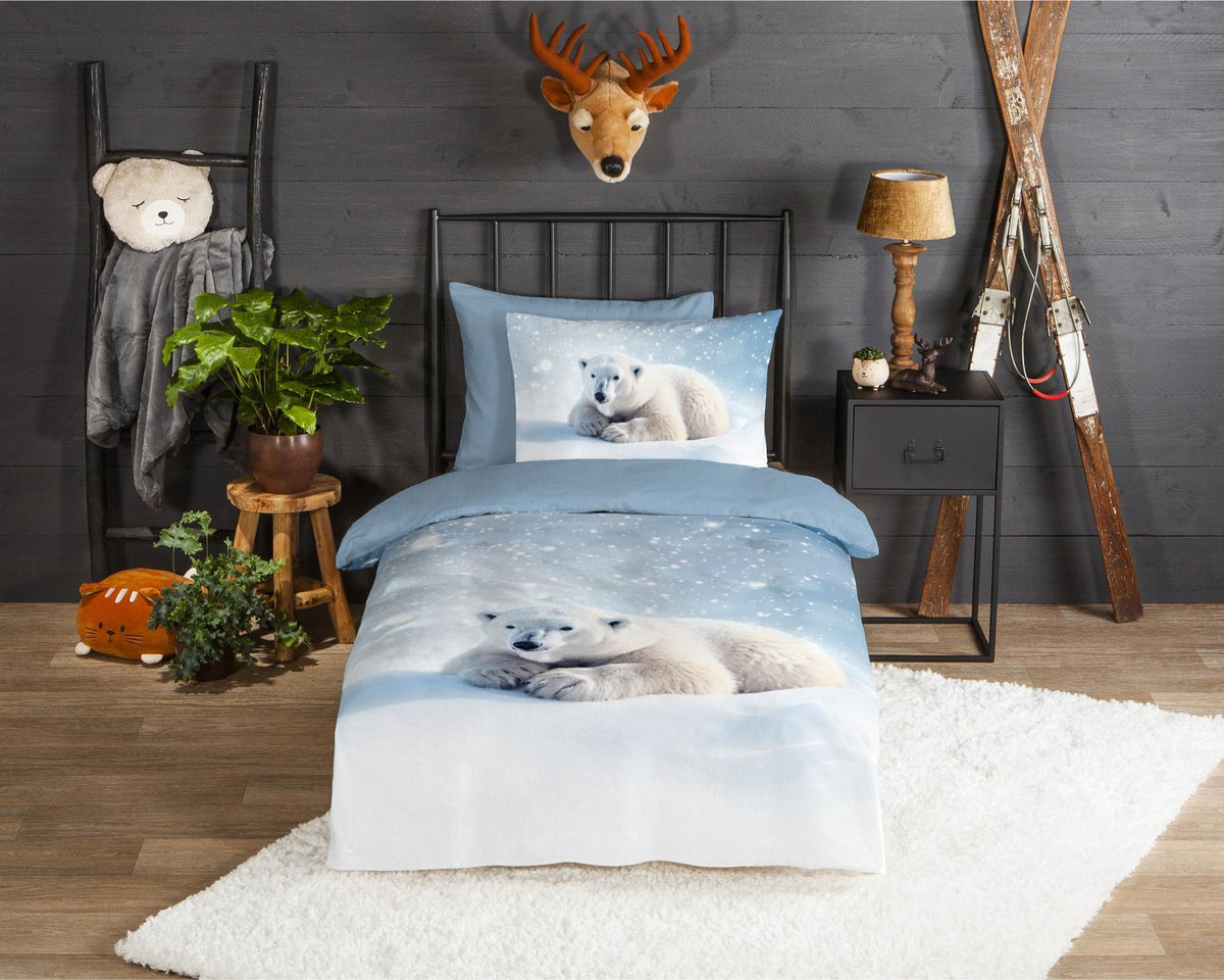 Good Morning - Dekbedovertrek - Esben - Blue