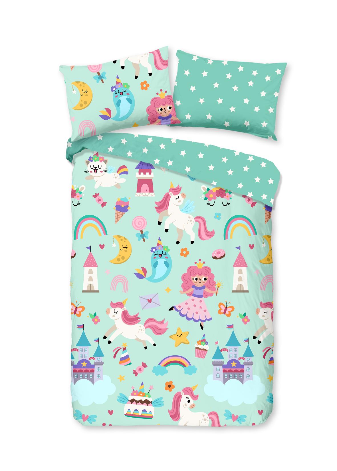 Good Morning - Dekbedovertrek - Fantastic - Mint