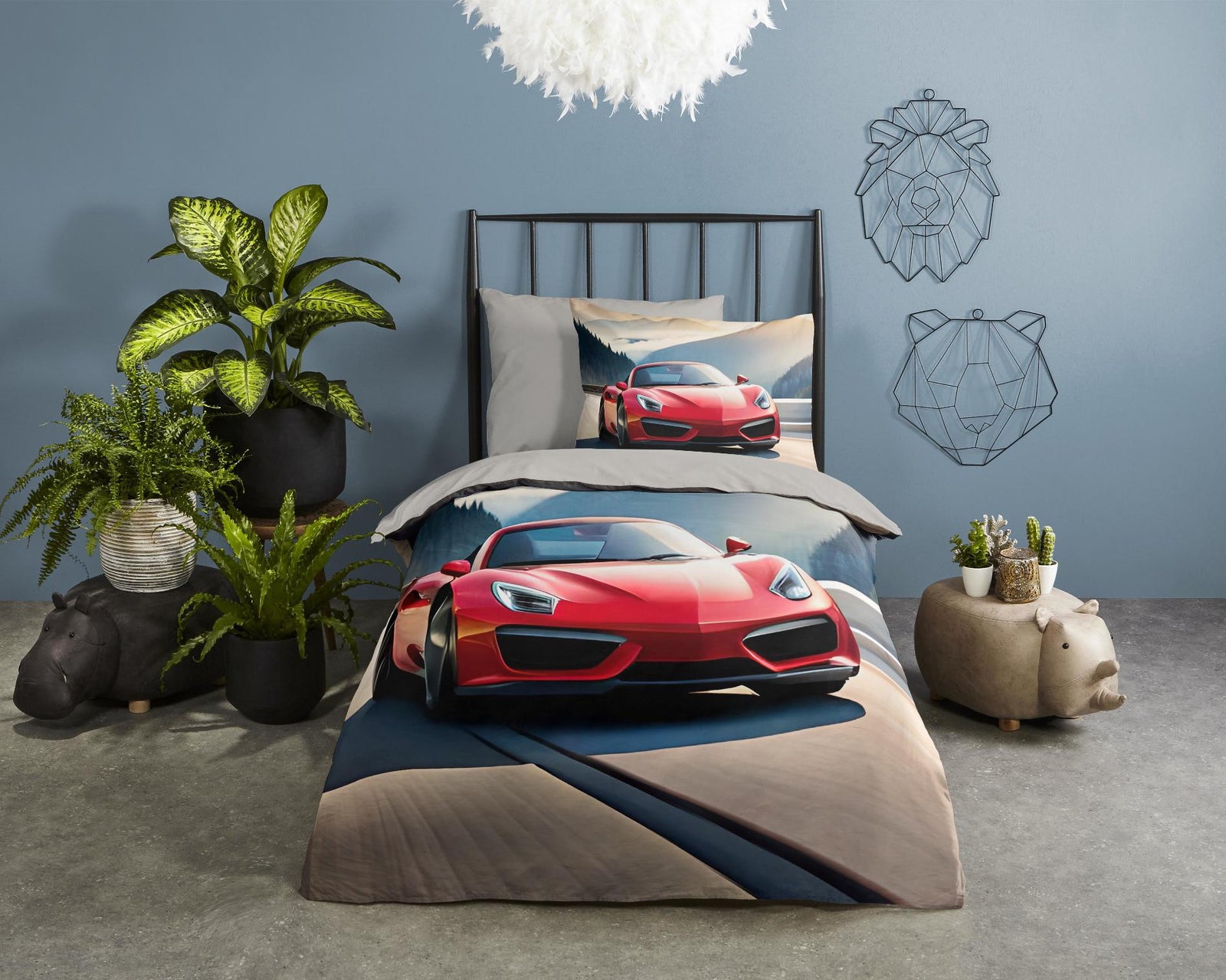 Good Morning - Dekbedovertrek - Cabrio - Multi