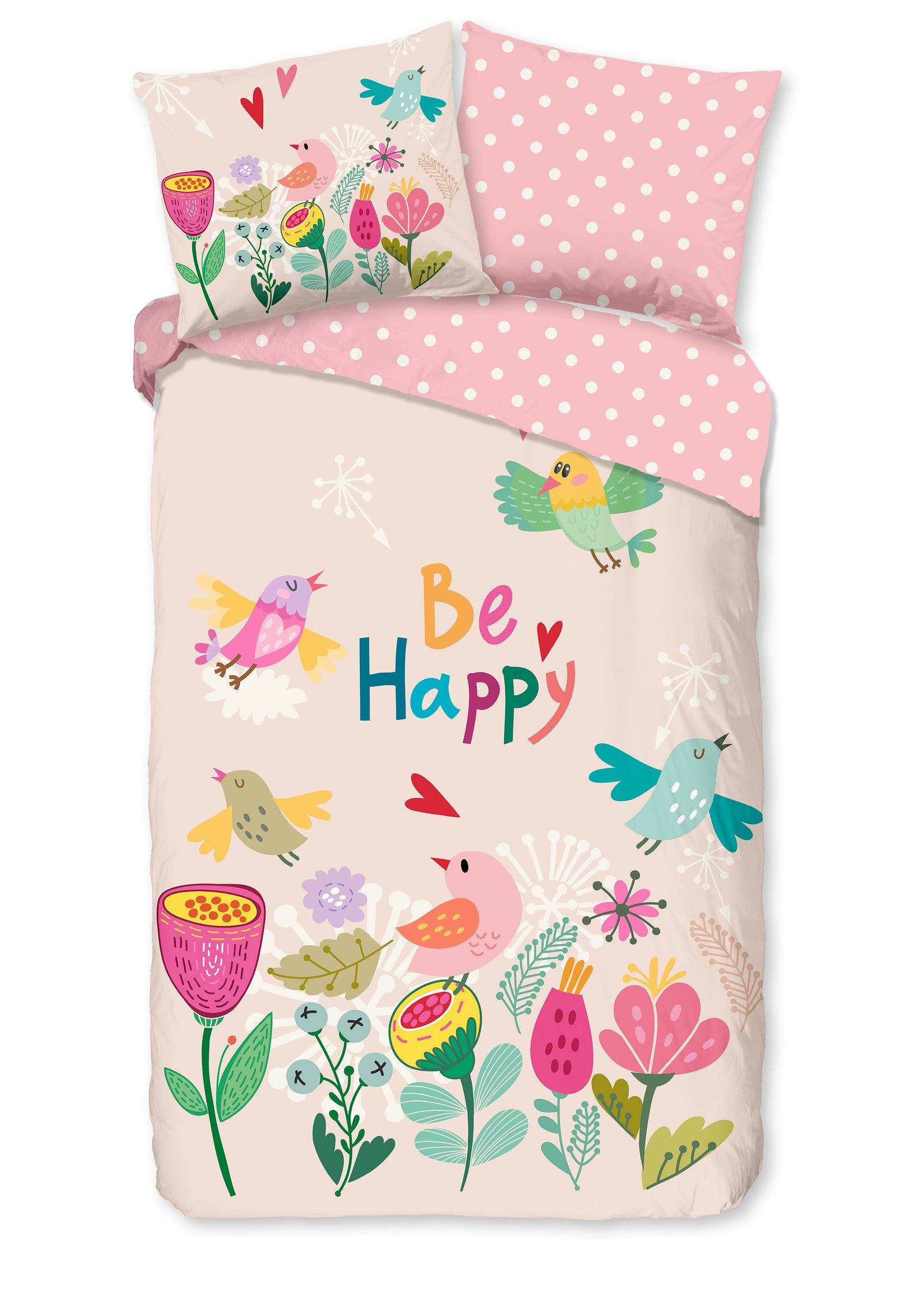Good Morning - Housse de couette - Happily - Pink