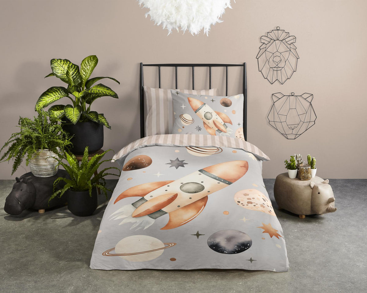 Good Morning - Dekbedovertrek - Explore - Grey