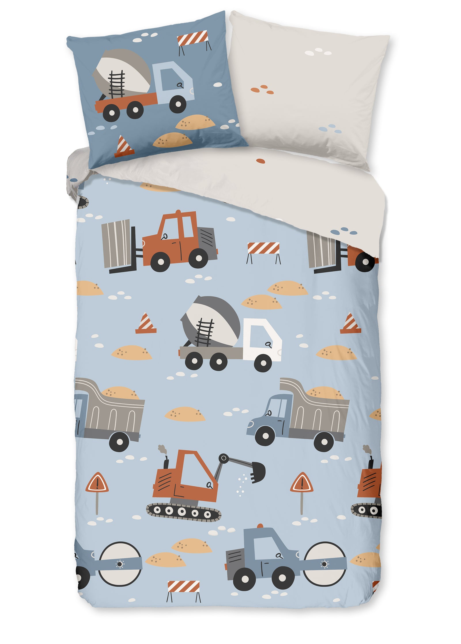Good Morning - Dekbedovertrek - Mack - Blue