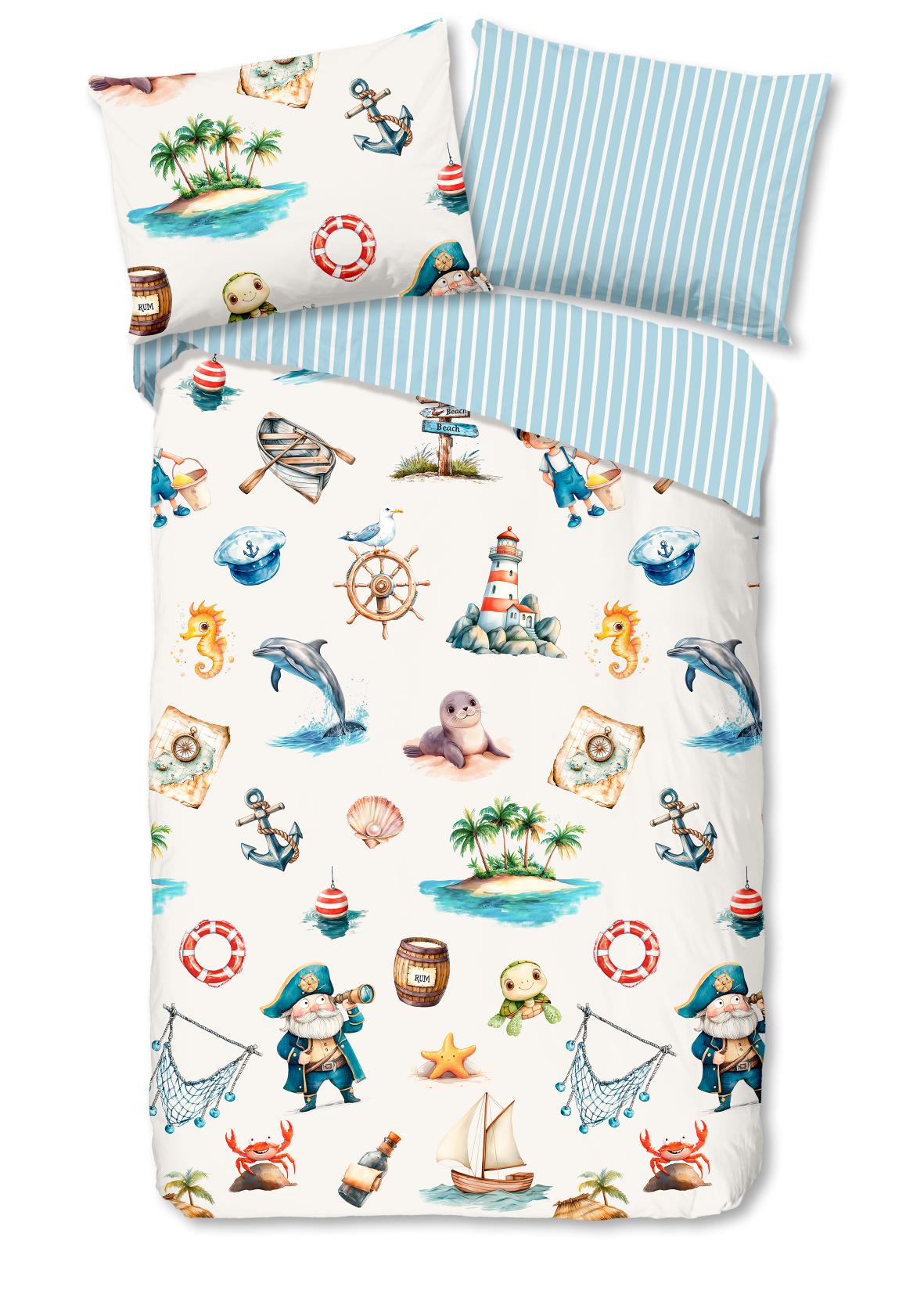 Good Morning - Dekbedovertrek - Capi - Blue