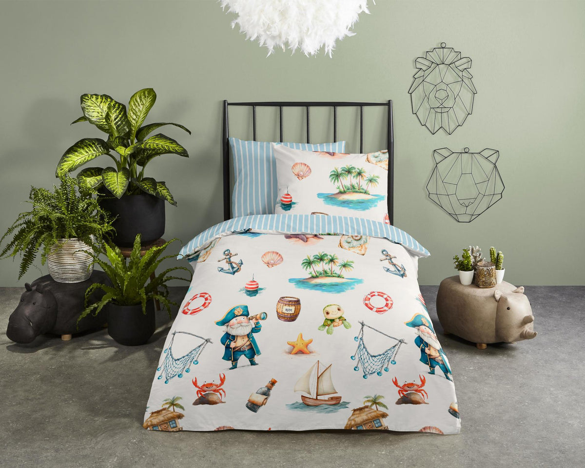 Good Morning - Dekbedovertrek - Capi - Blue