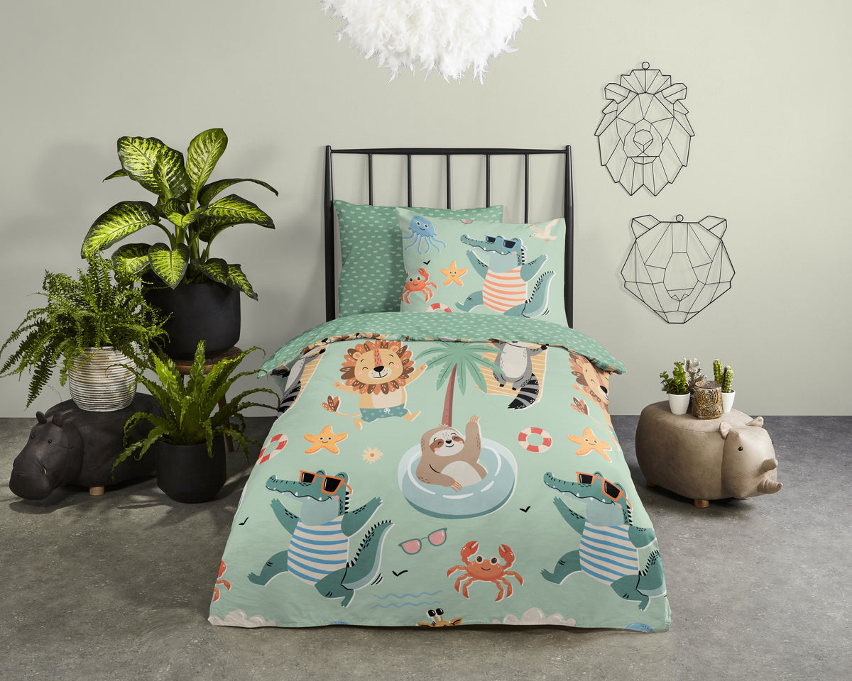 Good Morning - Housse de couette - Soleil - Green