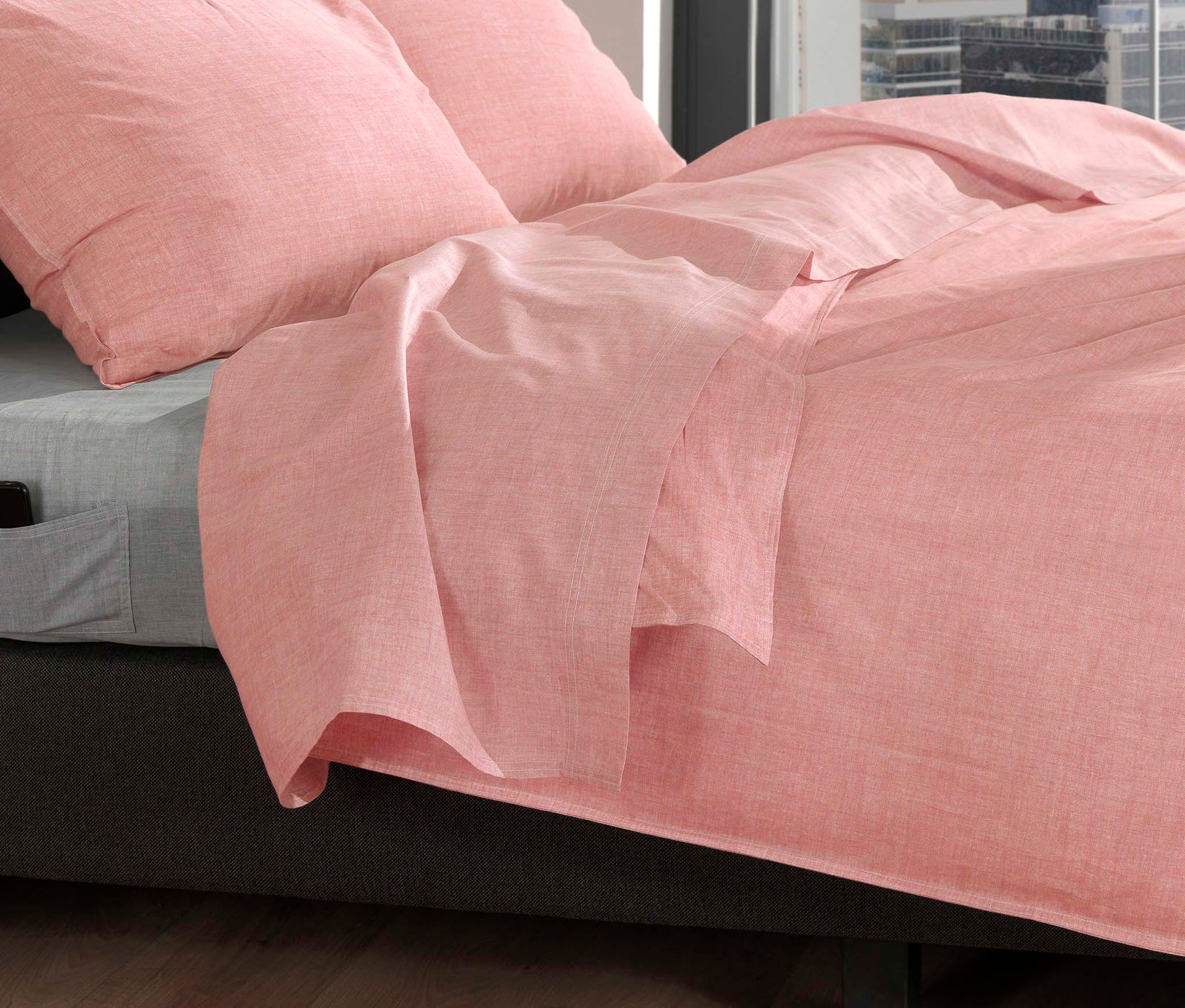 Zohome - Drap - Lino - Shell Red