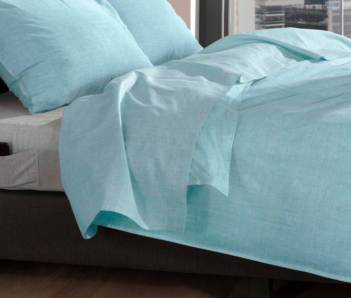Zohome - Laken - Lino - Topaz Blue