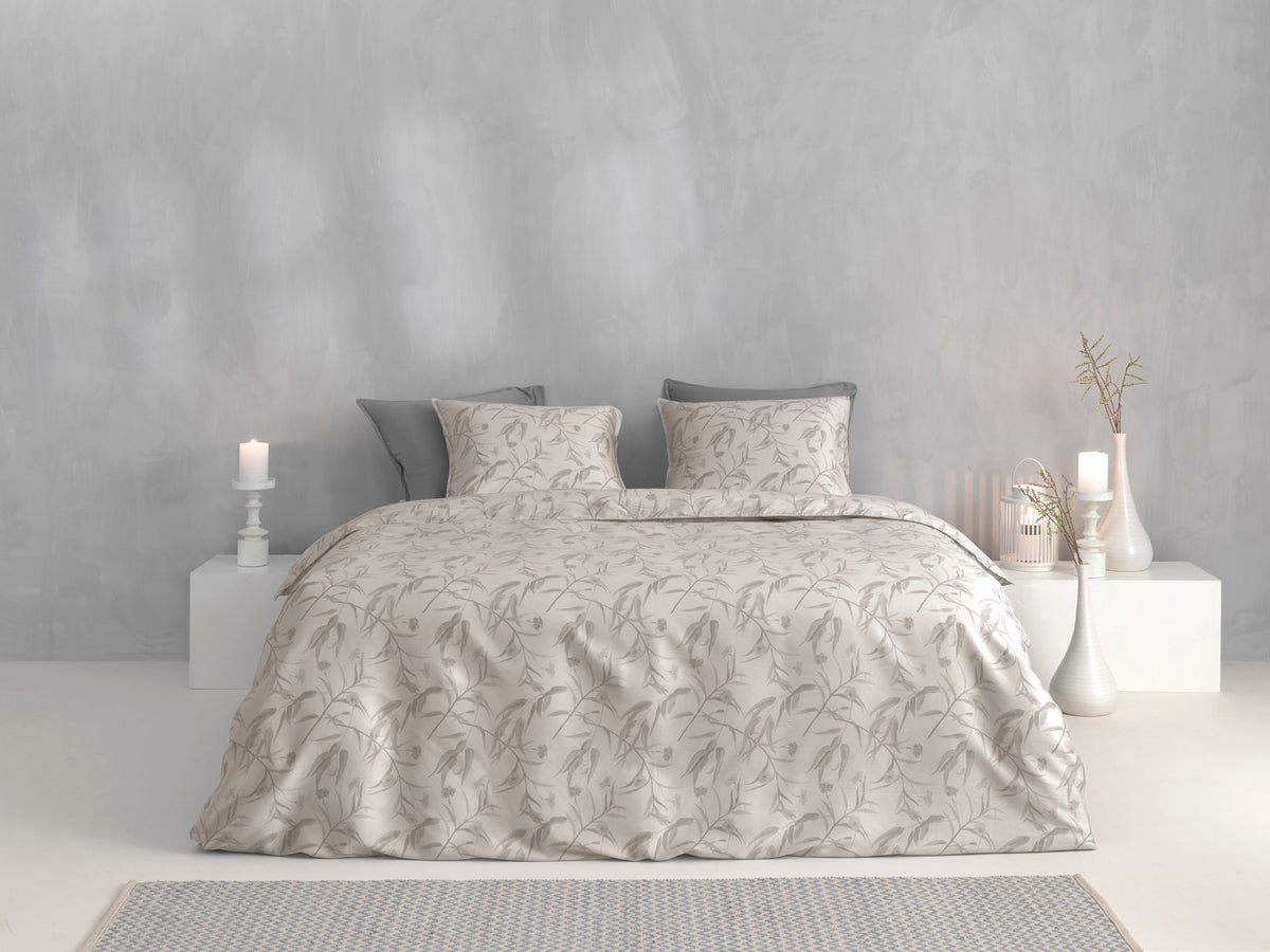 Zohome - Linge de lit - Fiori di Satinado - Off-white