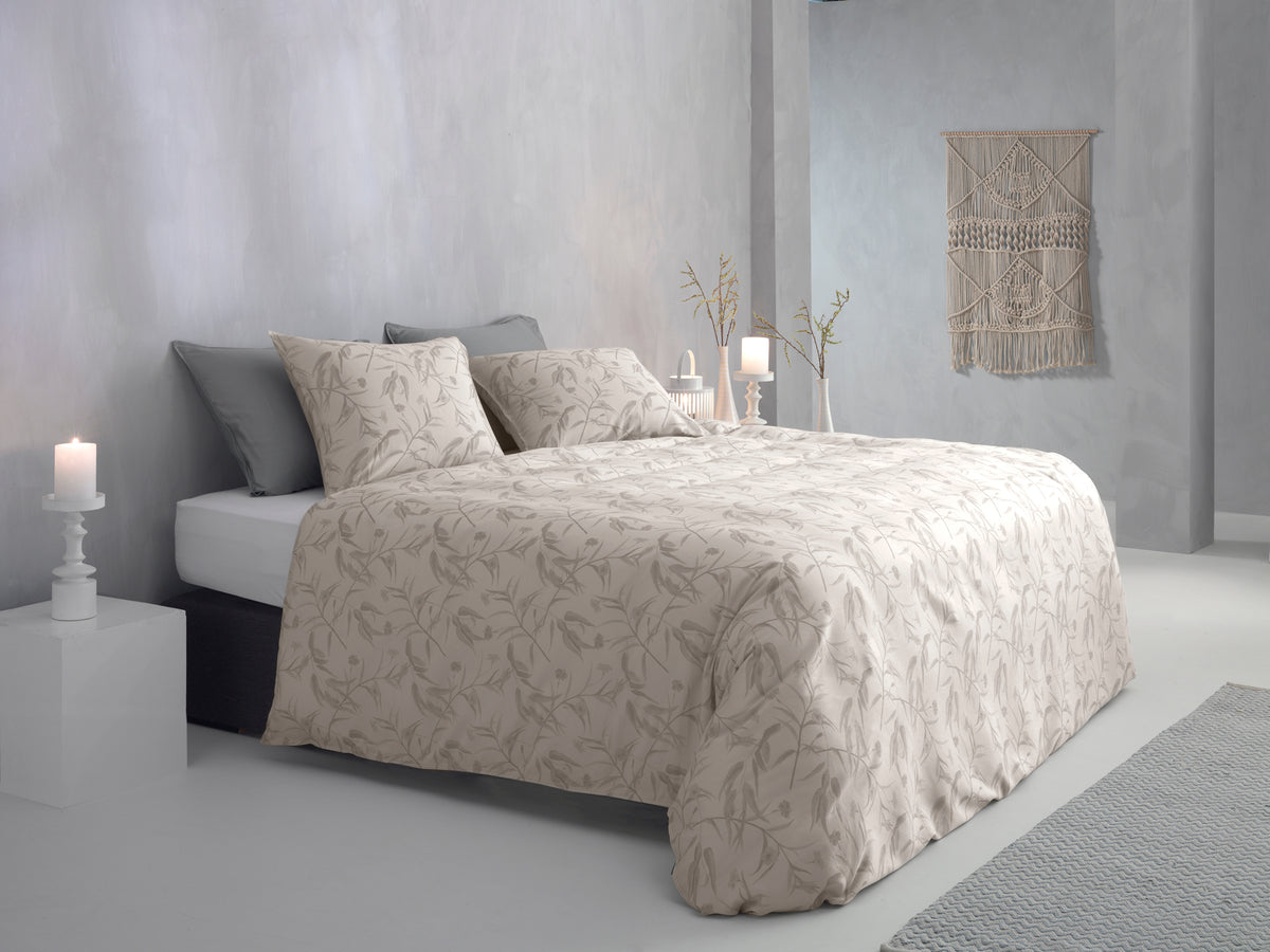 Zohome - Linge de lit - Fiori di Satinado - Off-white