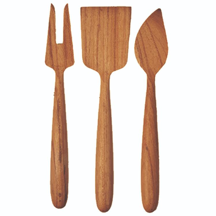 Teak Cheese Set