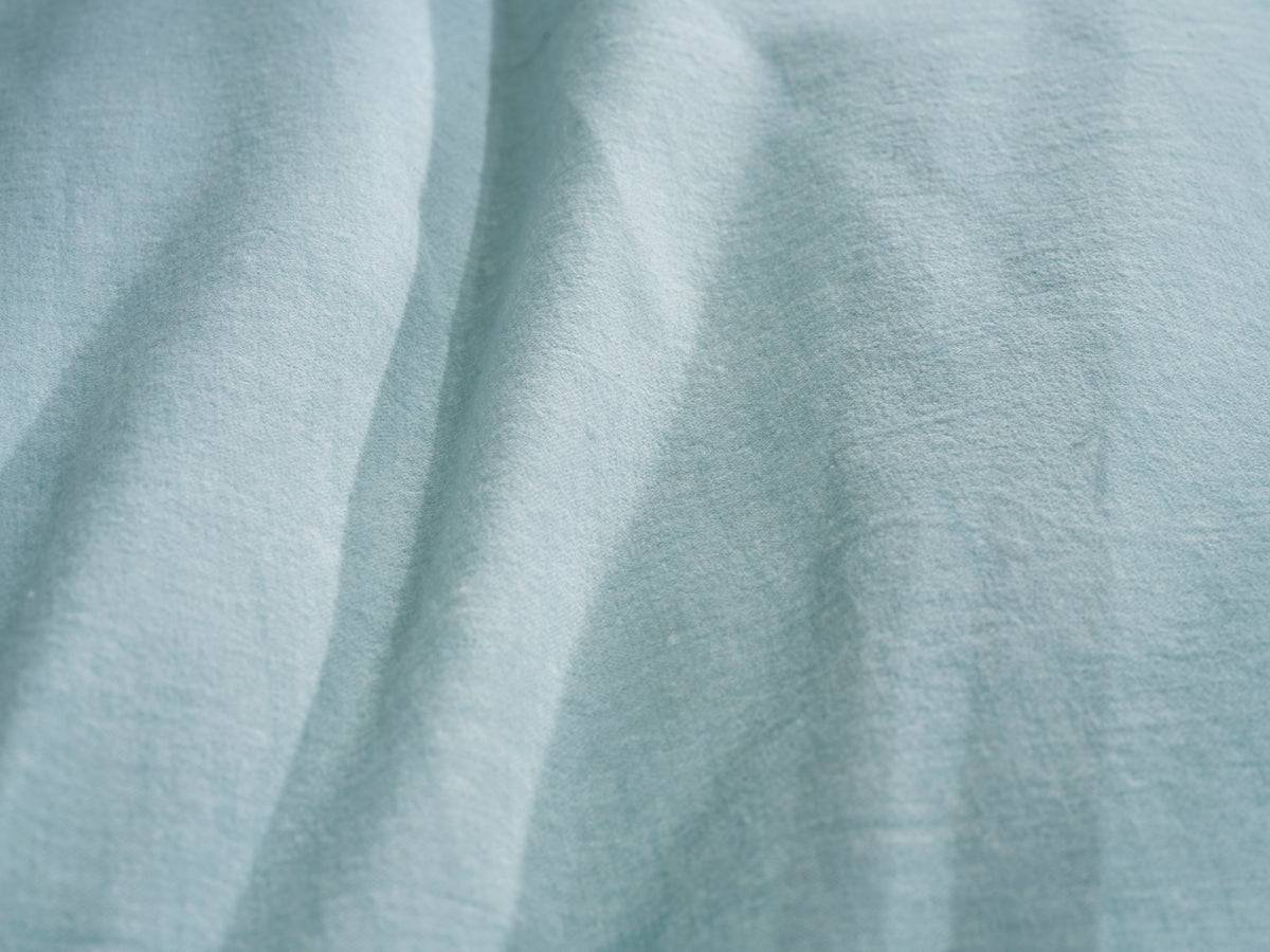 Zohome - Housse De Couette - Flanella di Lino - Mint Green